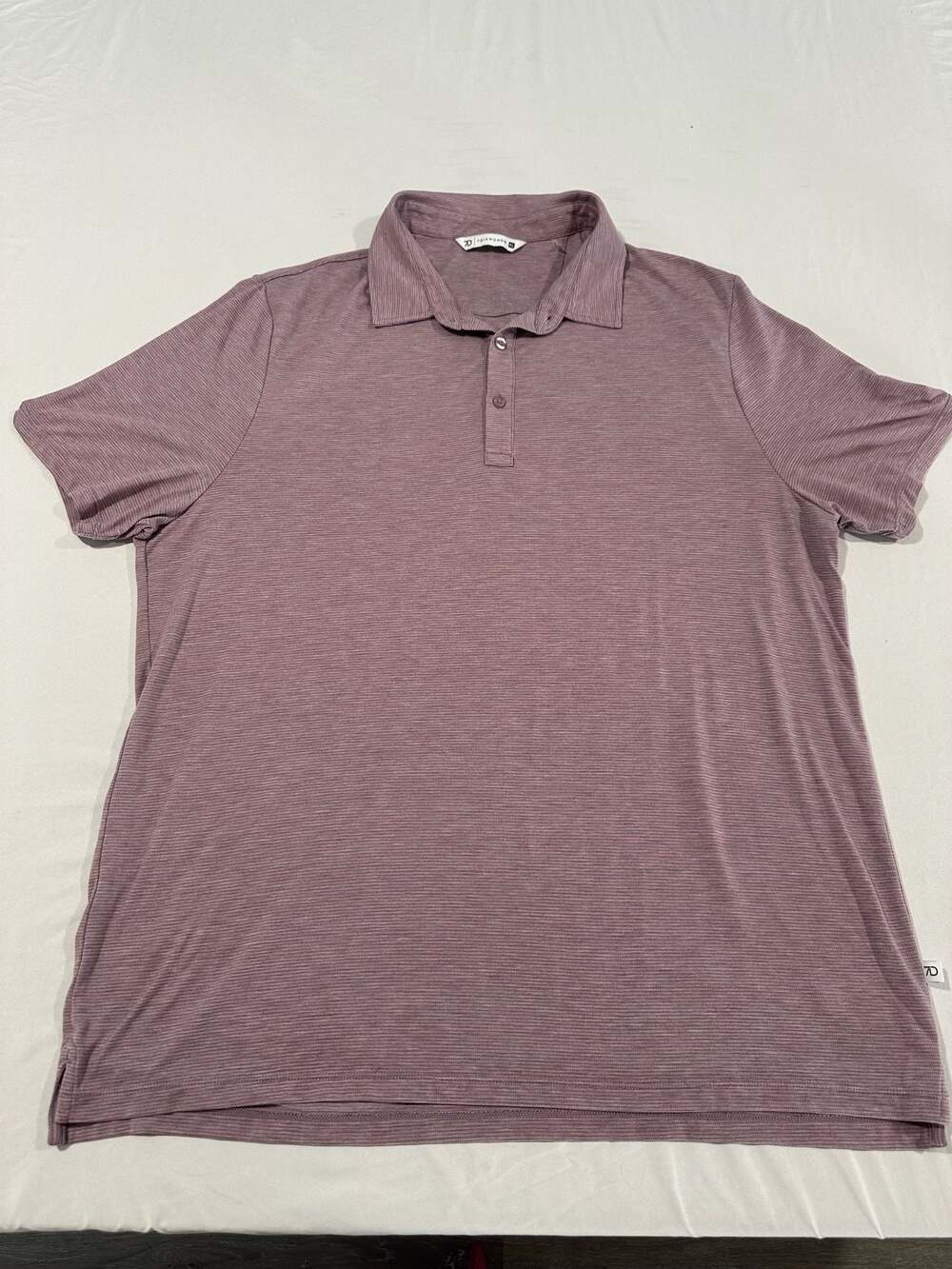 7 Diamonds Short Sleeve Performance Polo Shirt Purple Mens XL